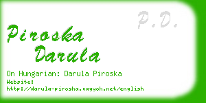 piroska darula business card